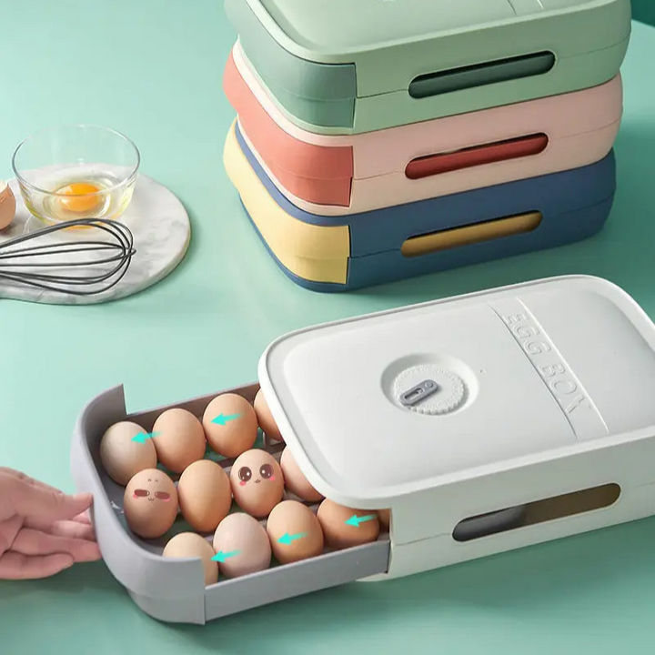 Luvikno | EggSafe Organizer - Stilig oppbevaringsboks for egg