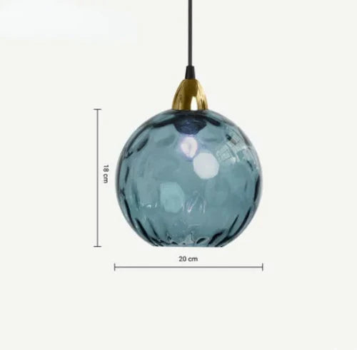LumiSphere Pendellampe – Elegant Glassfære Belysning Luvikno
