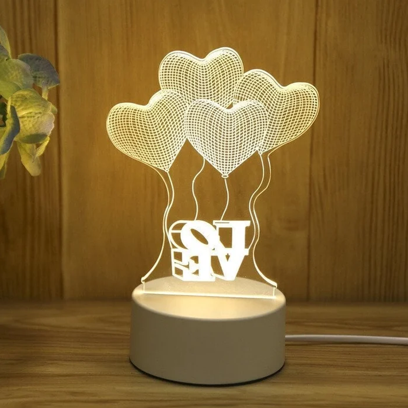 3D Nattlys Usb Luvikno