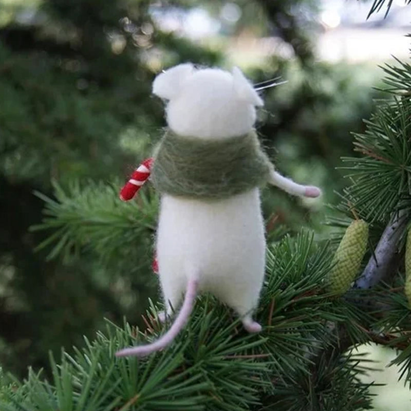 Felt Muse og Gresskar Ornament | Luvikno