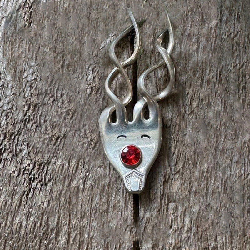 Morsom Gaffel Reinsdyr Ornament | Luvikno