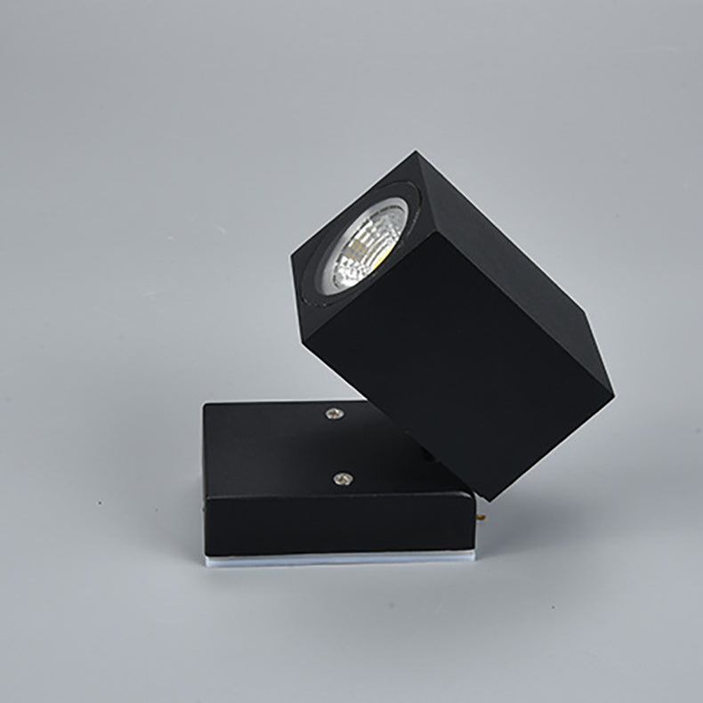 Moderne Enkelthet Vanntett Justerbar Vinkel Kvadrat Aluminium LED Vegglampe For Utendørs Terasse | Luvikno