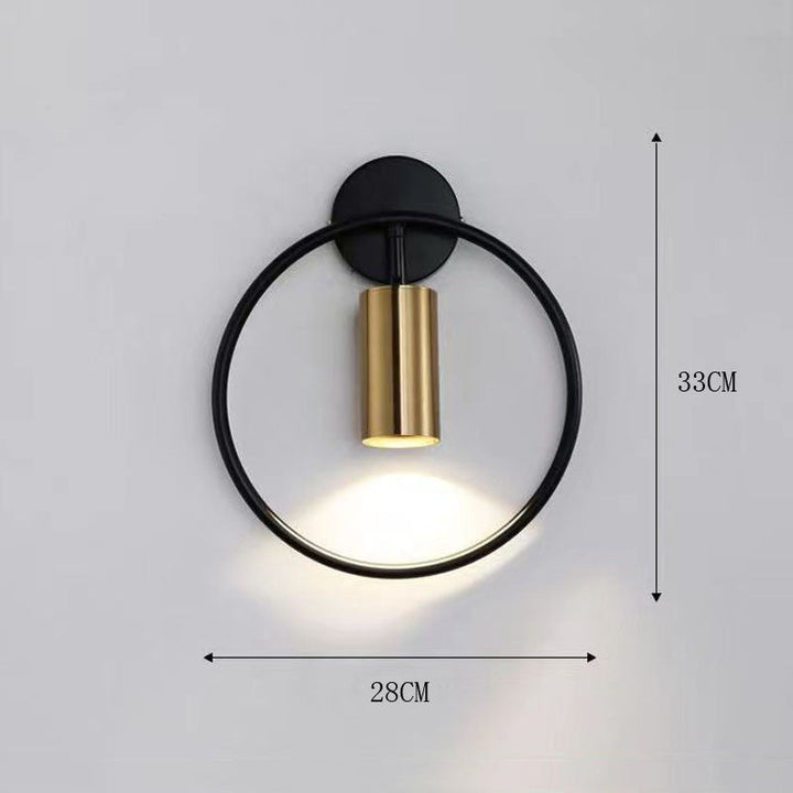 Runde Jern Vegglampe Luvikno