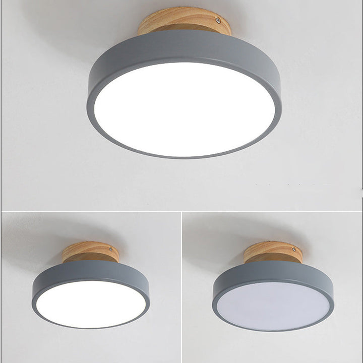 LED Taklampe Tre Flush Montering Fixture Luvikno