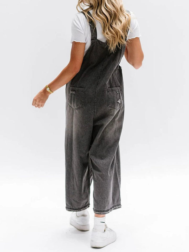 Luvik | Olkaimeton Rentoa Denim Haalaripuku