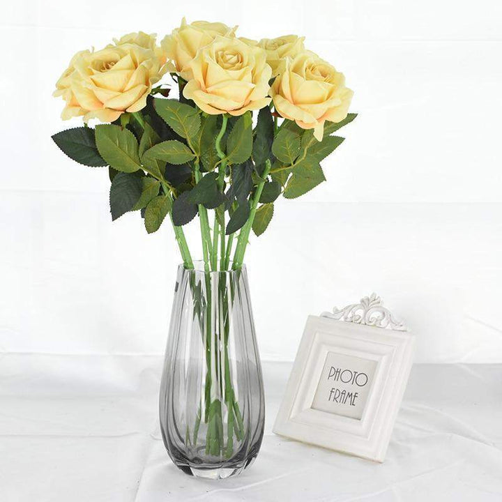 10 stk silk roser Luvikno