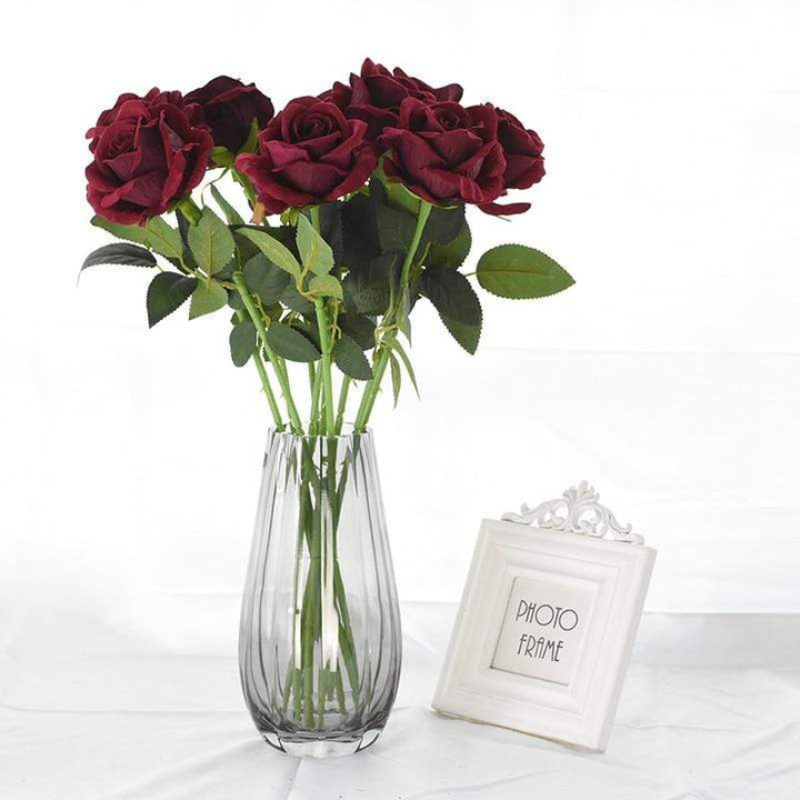 10 stk silk roser Luvikno