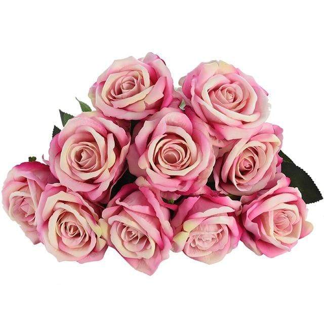 10 stk silk roser Luvikno
