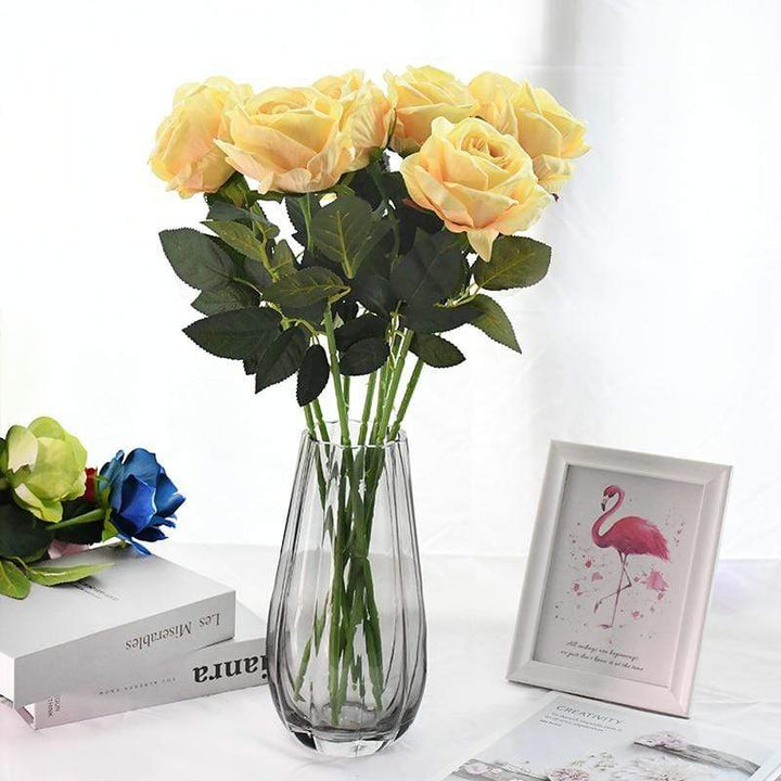 10 stk silk roser Luvikno