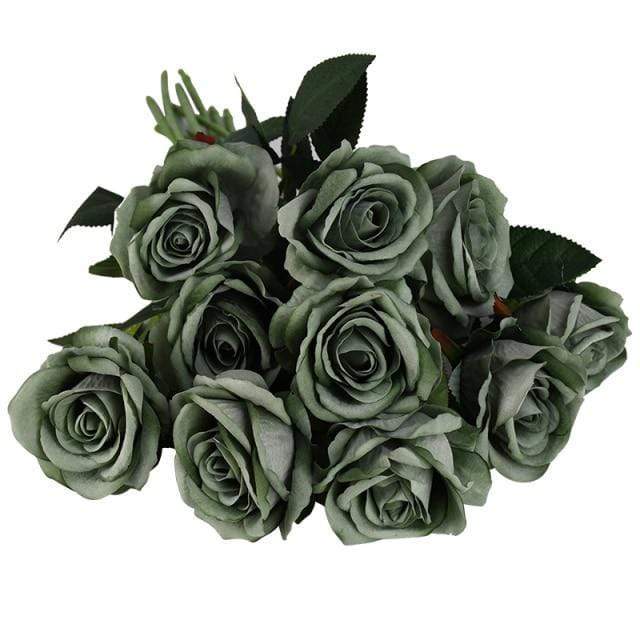 10 stk silk roser Luvikno