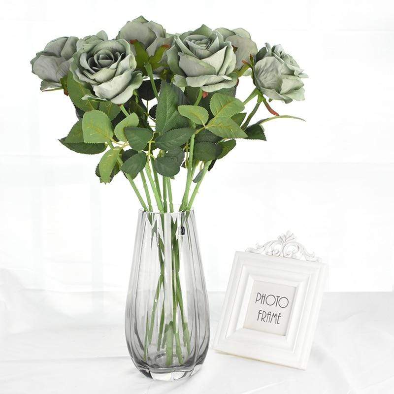 10 stk silk roser Luvikno