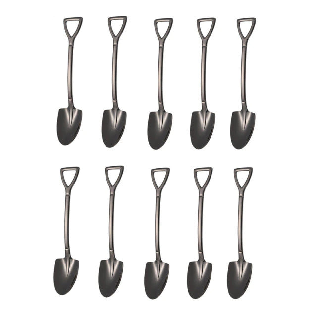10PCS Kaffeeskje Spade Dessertskje Teskje Omrøring Skje | Luvikno