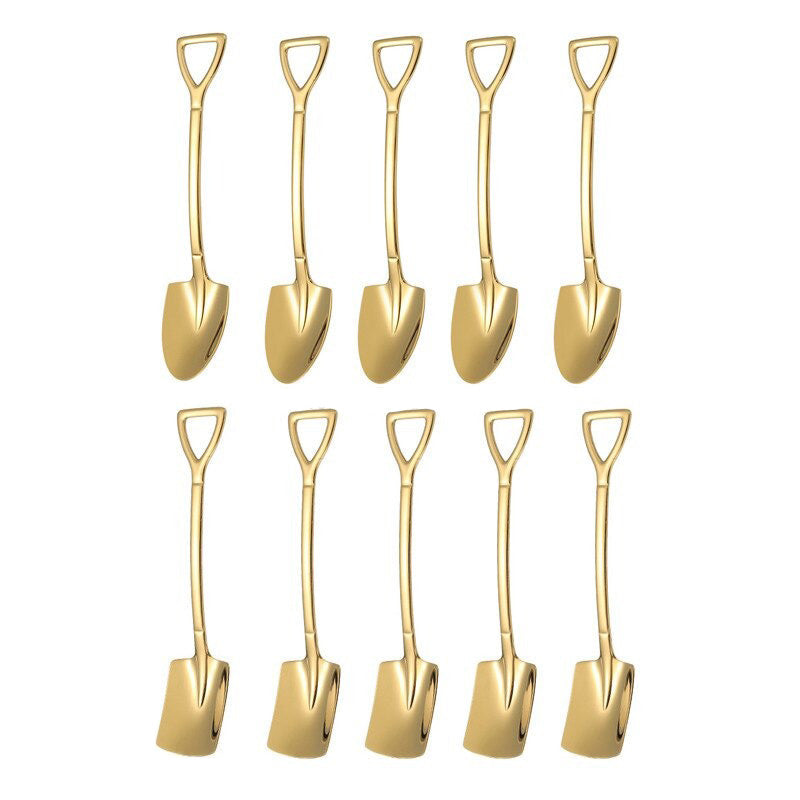 10PCS Kaffeeskje Spade Dessertskje Teskje Omrøring Skje | Luvikno