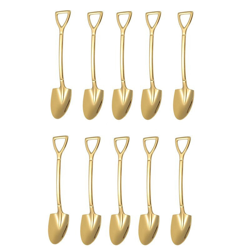 10PCS Kaffeeskje Spade Dessertskje Teskje Omrøring Skje | Luvikno