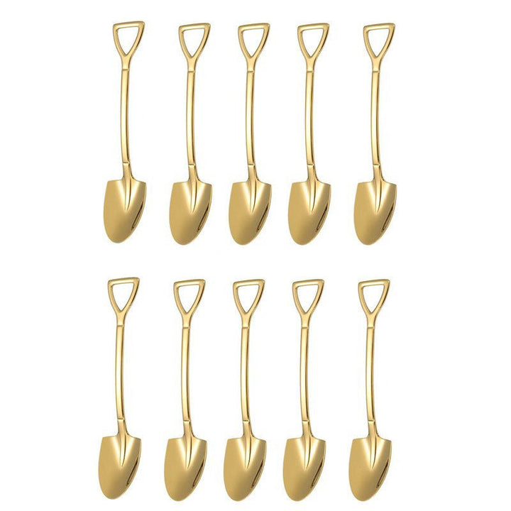 10PCS Kaffeeskje Spade Dessertskje Teskje Omrøring Skje | Luvikno