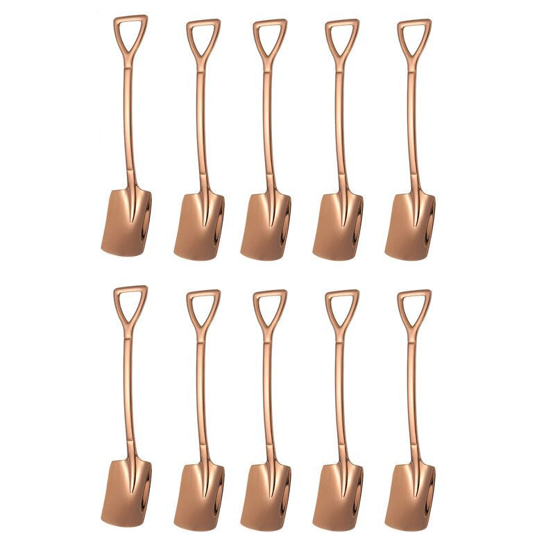 10PCS Kaffeeskje Spade Dessertskje Teskje Omrøring Skje | Luvikno