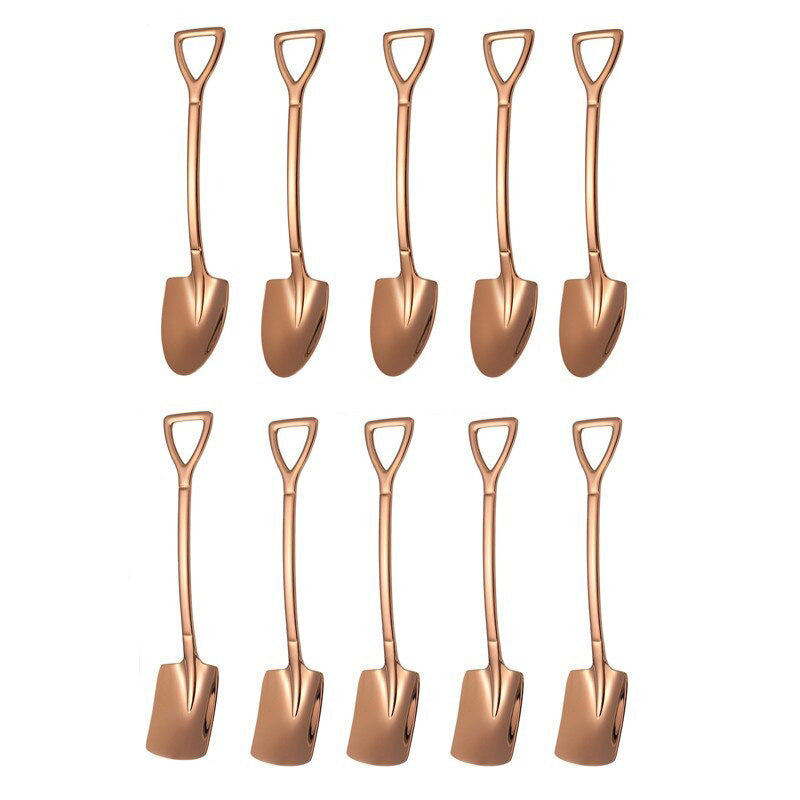 10PCS Kaffeeskje Spade Dessertskje Teskje Omrøring Skje | Luvikno