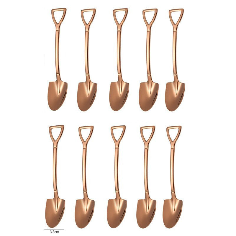 10PCS Kaffeeskje Spade Dessertskje Teskje Omrøring Skje | Luvikno