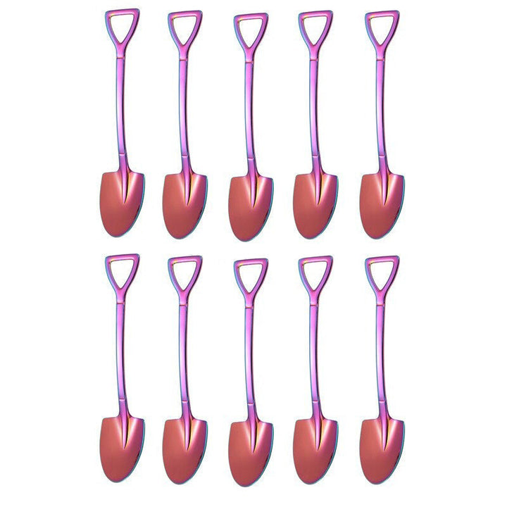 10PCS Kaffeeskje Spade Dessertskje Teskje Omrøring Skje | Luvikno