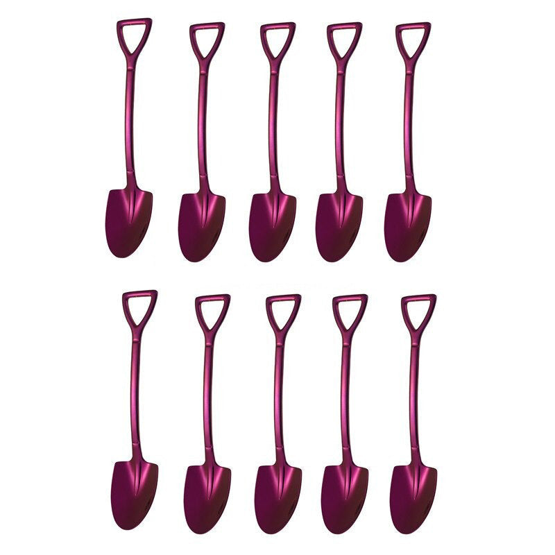10PCS Kaffeeskje Spade Dessertskje Teskje Omrøring Skje | Luvikno