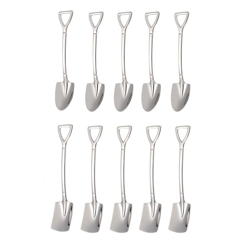 10PCS Kaffeeskje Spade Dessertskje Teskje Omrøring Skje | Luvikno