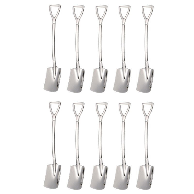 10PCS Kaffeeskje Spade Dessertskje Teskje Omrøring Skje | Luvikno