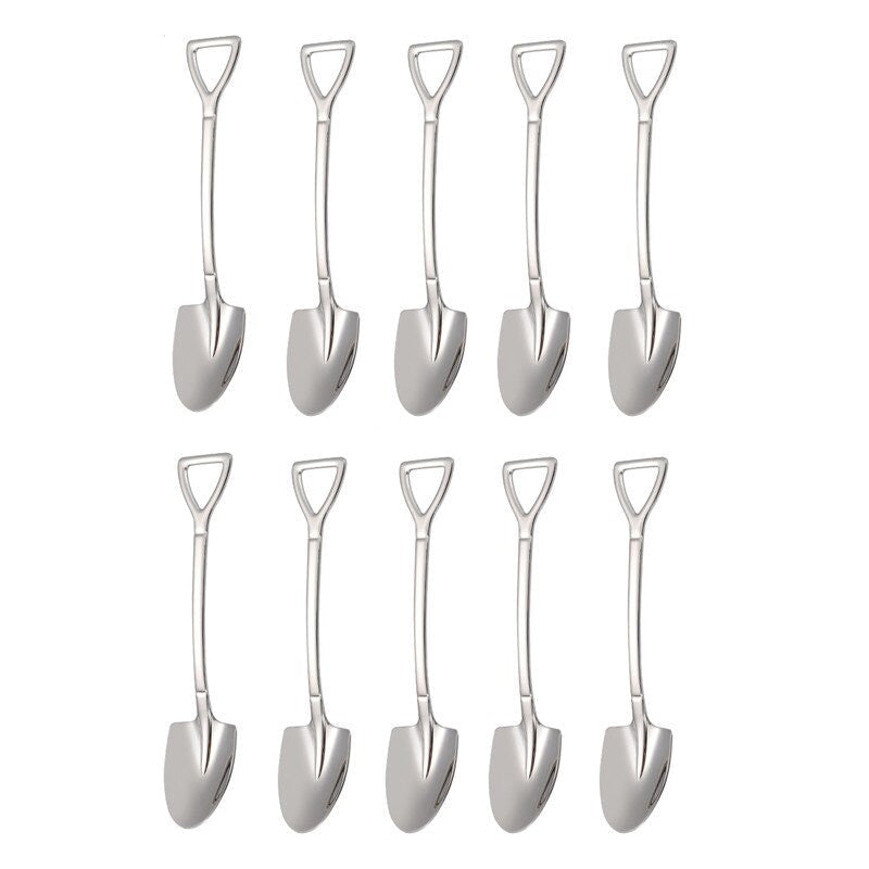 10PCS Kaffeeskje Spade Dessertskje Teskje Omrøring Skje | Luvikno