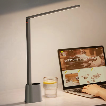 Dimmbar LED Skrivebordlampe med Øyebeskyttelse, Justerbar Lysstyrke og Sammenleggbar Design Luvikno