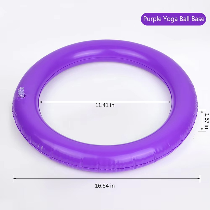 Ikke Gli PVC Yoga Ball Base for Stabilitet og Balansetrening Luvikno