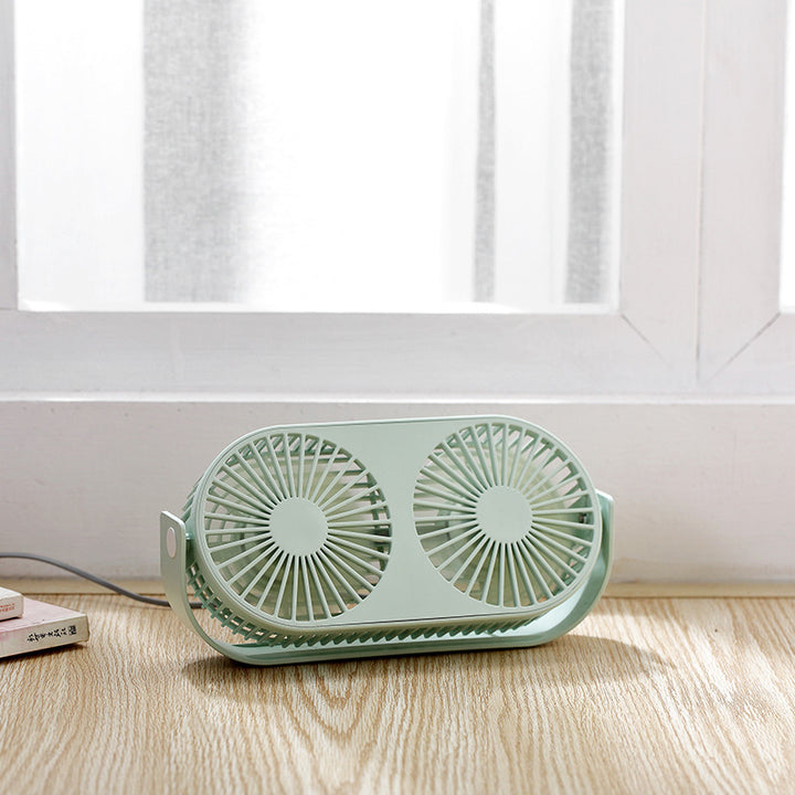 Dual-Head Portable Desk Fan Luvikno