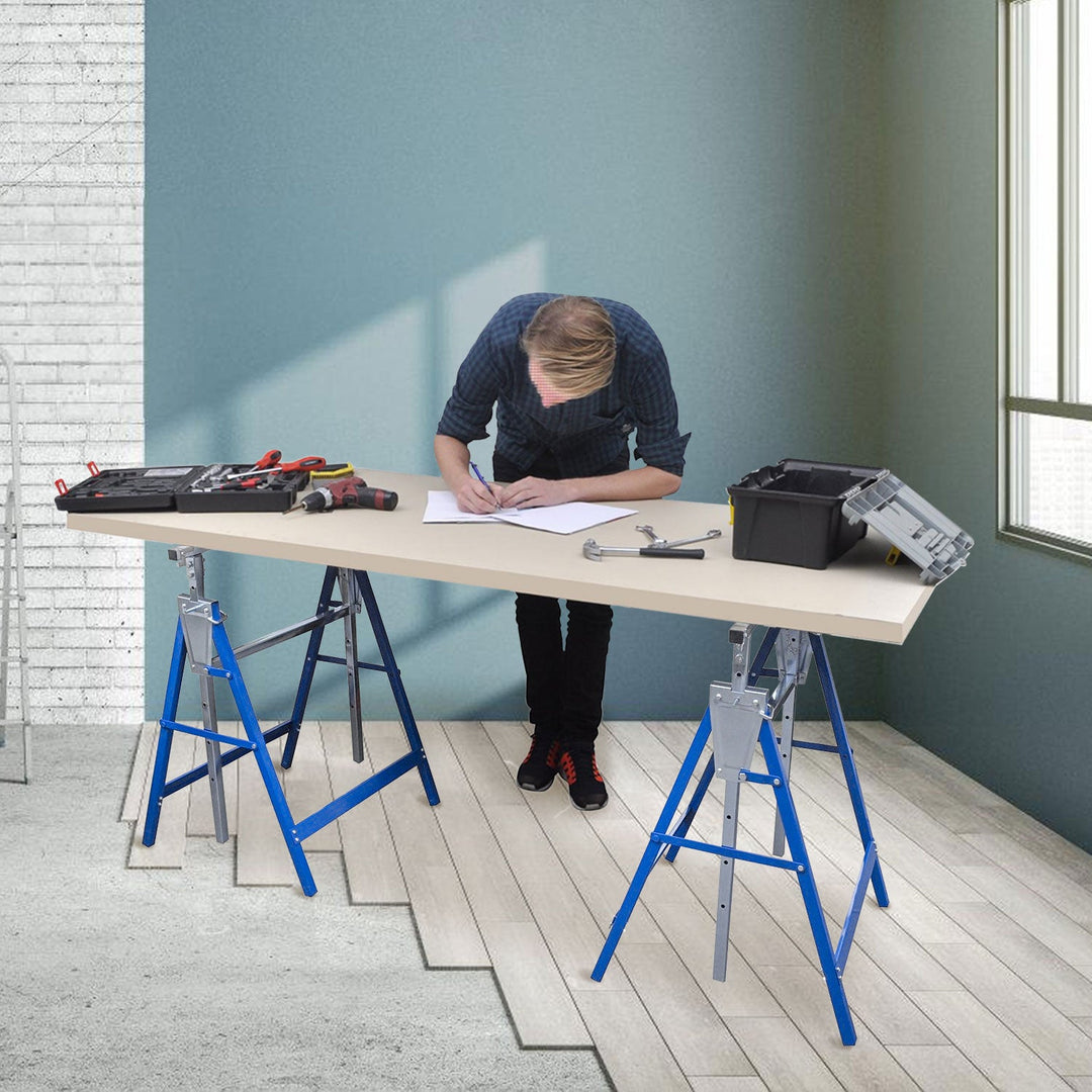 2x Stillstandere Folding Stands 7-fold høydejusterbare | Luvikno