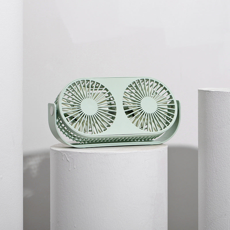 Dual-Head Portable Desk Fan Luvikno