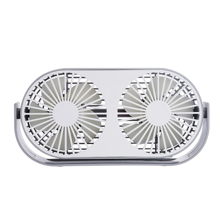 Dual-Head Portable Desk Fan Luvikno