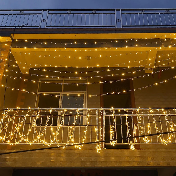 LED gardinlys for utendørsbruk – Vanntette eventyrlys for hage, balkong og terrasse | Luvikno