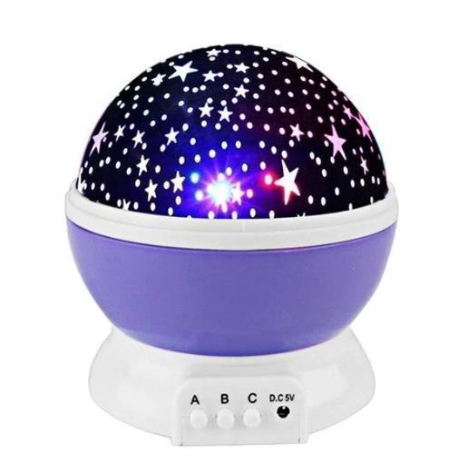 Romantisk Nattlys LED Prosjektor Lampe Stjernespekket Himmell