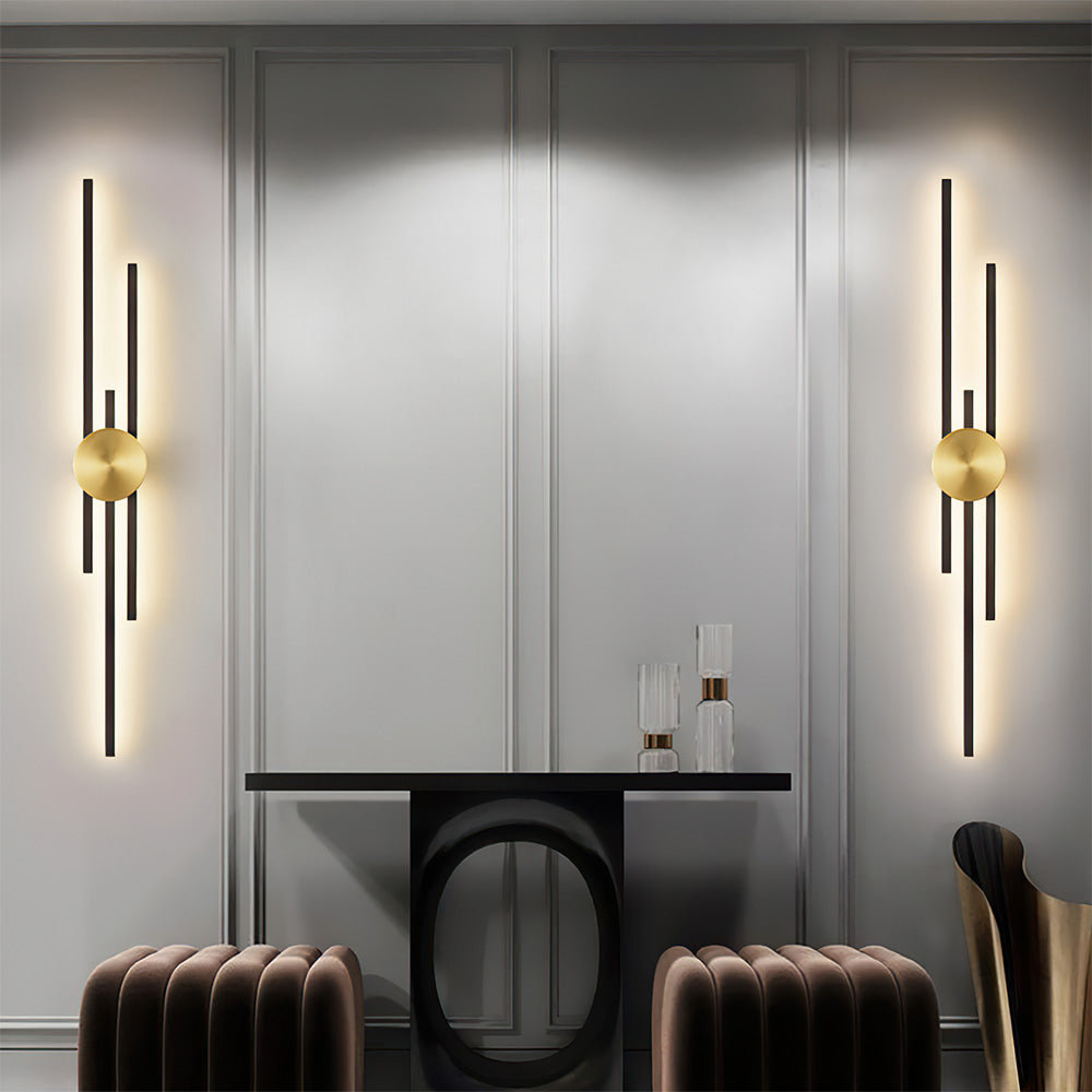 Vegglampe Moderne LED Jern Vertikal Armatur Luvikno