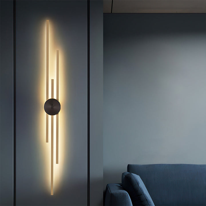 Vegglampe Moderne LED Jern Vertikal Armatur Luvikno