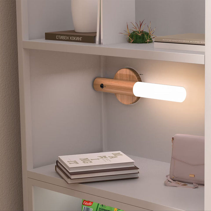Vegglampe LED Bevegelsessensor Trelampe Luvikno