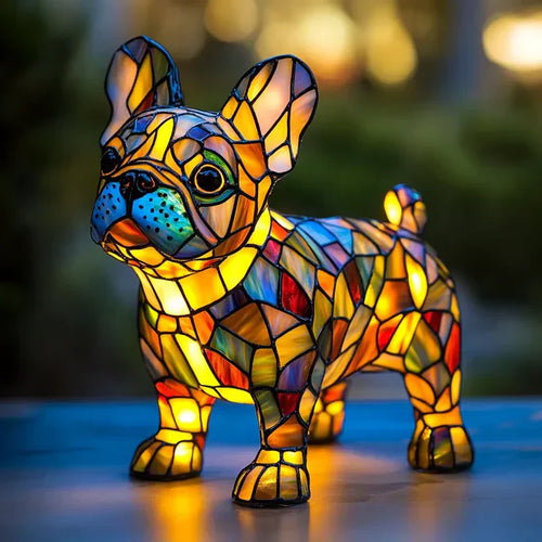 Lumidog Håndlaget Opplysende Hundelampe – Ambient Belysning og Gave | Luvikno