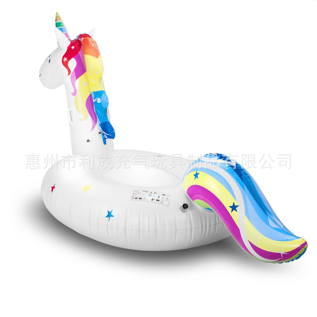 Damer oppblåsbar svømme leketøy i form av en unicorn Luvikno