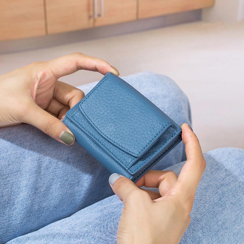 Håndlaget RFID-lommebok laget av mykt lær | Luvikno