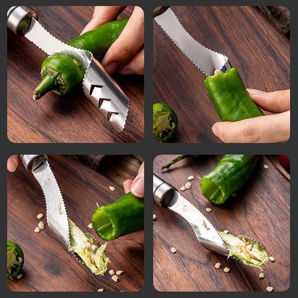 Stainless Steel Chili Seed Remover | Luvikno
