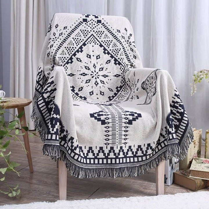 Bohemske strikkede kaster for sofasmykke | Luvikno