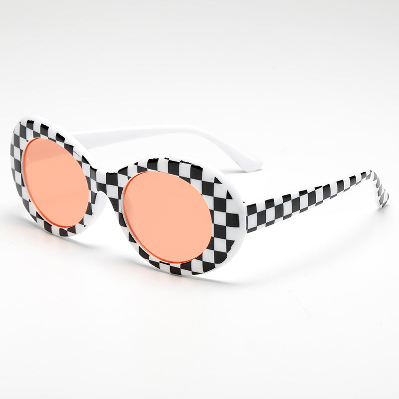 Damer fashionable oval solbriller Luvikno