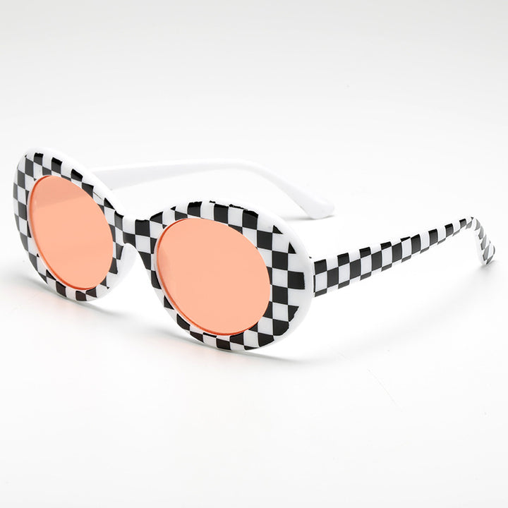 Damer fashionable oval solbriller Luvikno
