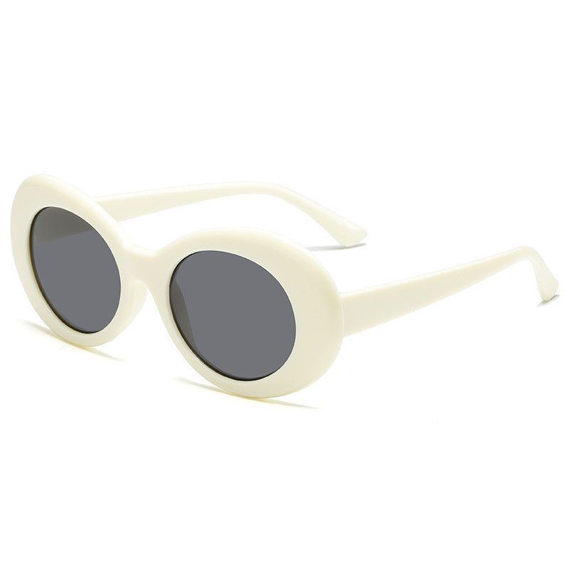 Damer fashionable oval solbriller Luvikno