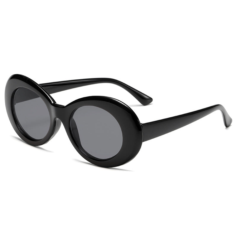 Damer fashionable oval solbriller Luvikno