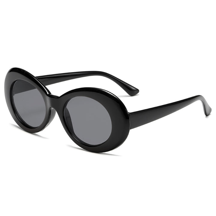 Damer fashionable oval solbriller Luvikno