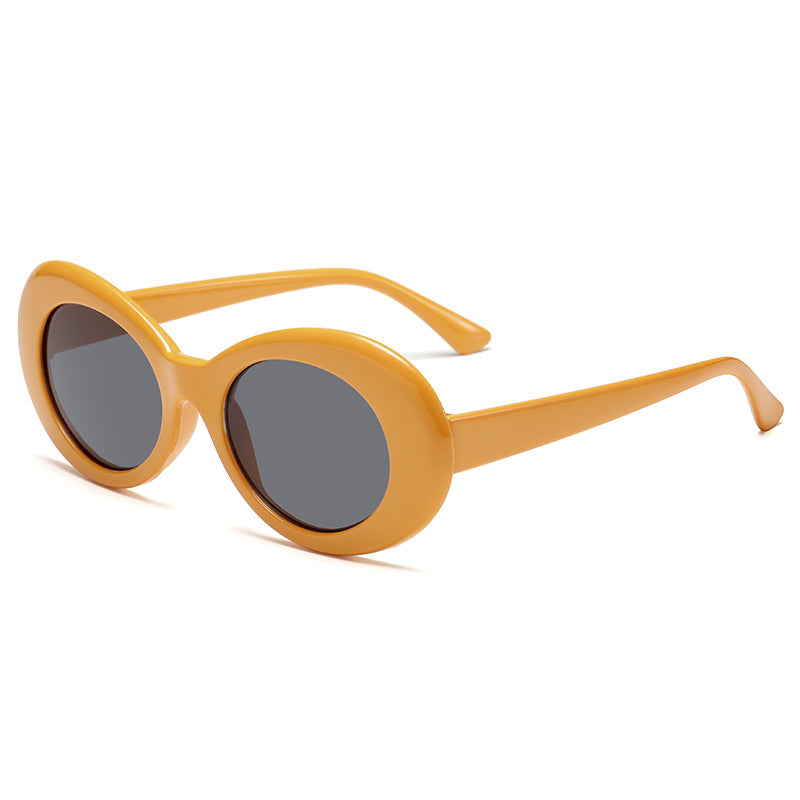 Damer fashionable oval solbriller Luvikno