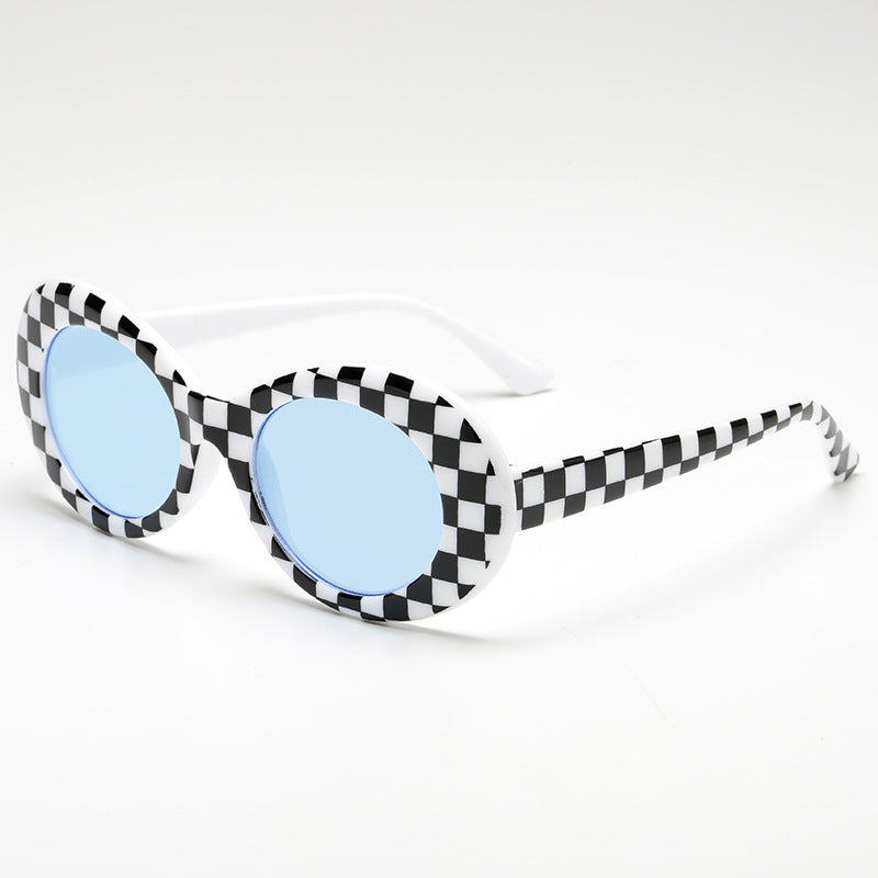 Damer fashionable oval solbriller Luvikno